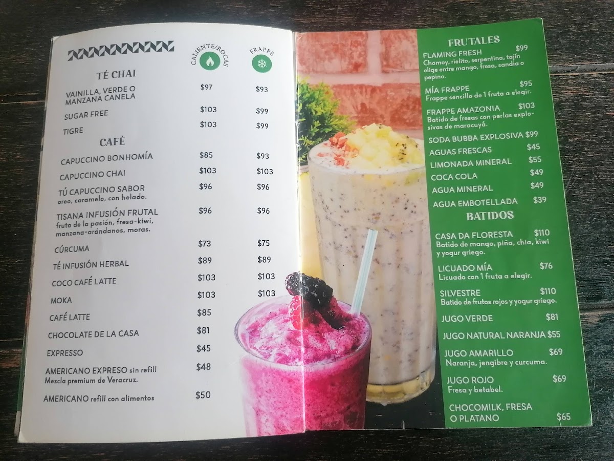 Bonhomia - Café - Pedro Infante Menu - Image 1